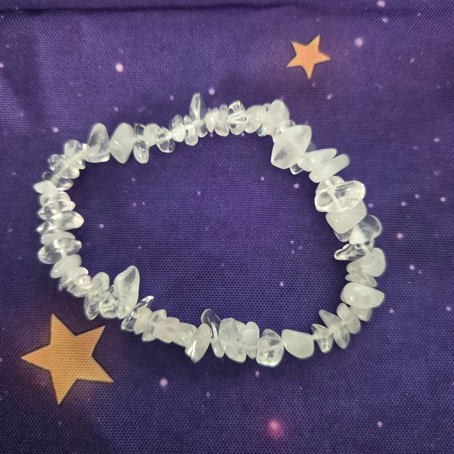Natural Gemstone Chip Bracelets