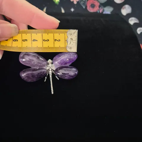 Dream Amethyst Dragonfly Sculpture