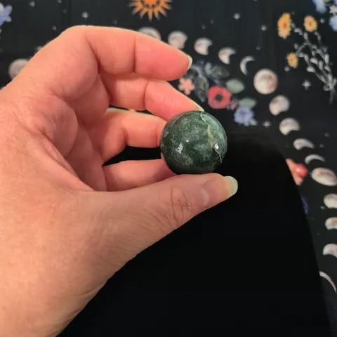 Moss Agate Mini Sphere