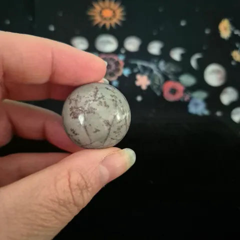 Small Grass Flower Jasper Sphere