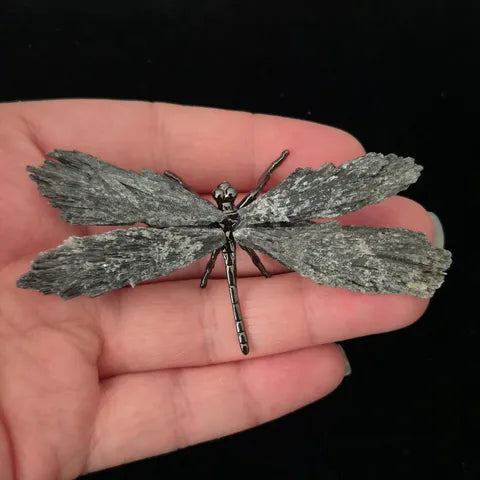 Black Tourmaline Dragonfly Sculpture