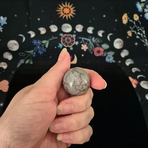Small Grass Flower Jasper Sphere
