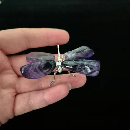 Dream Amethyst Dragonfly Sculpture