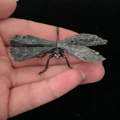 Black Tourmaline Dragonfly Sculpture