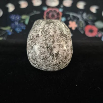 Larvikite Skull Carving