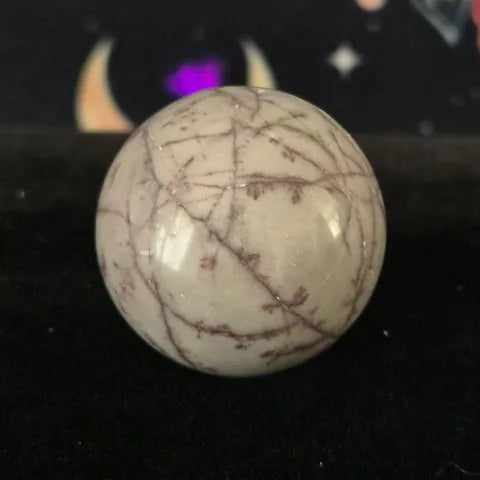 Small Grass Flower Jasper Sphere