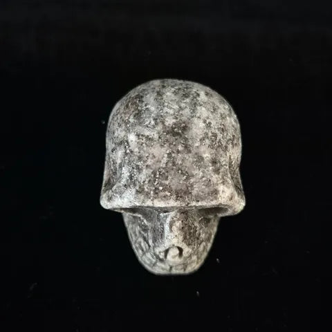 Larvikite Skull Carving