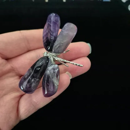 Dream Amethyst Dragonfly Sculpture