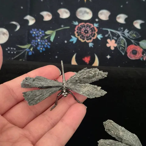 Black Tourmaline Dragonfly Sculpture