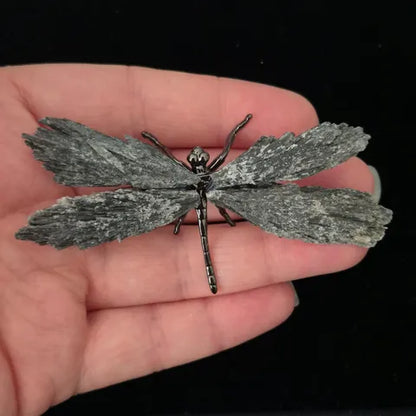 Black Tourmaline Dragonfly Sculpture