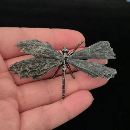 Black Tourmaline Dragonfly Sculpture
