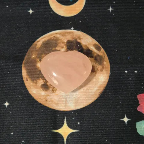 Rose Quartz Heart Carving