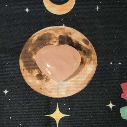 Rose Quartz Heart Carving