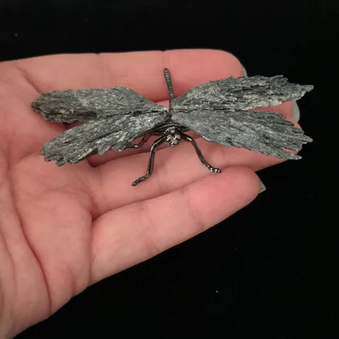Black Tourmaline Dragonfly Sculpture