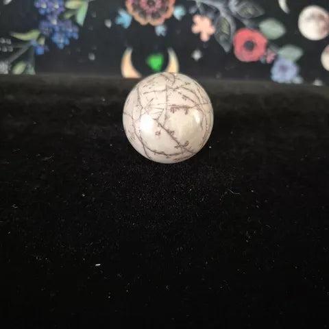 Small Grass Flower Jasper Sphere