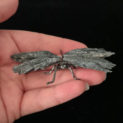 Black Tourmaline Dragonfly Sculpture