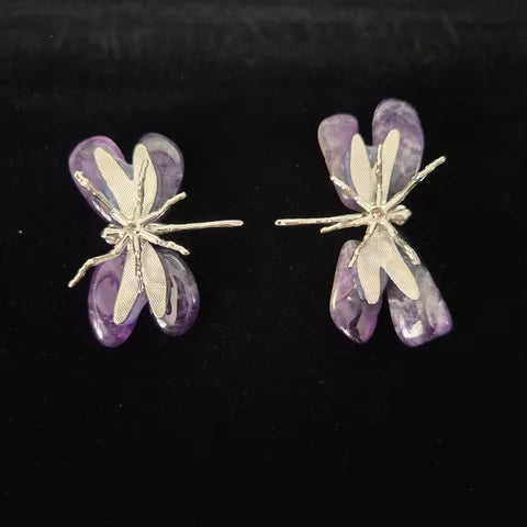 Dream Amethyst Dragonfly Sculpture