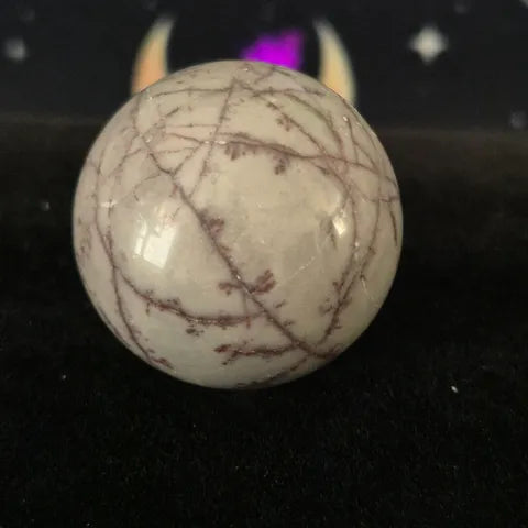 Small Grass Flower Jasper Sphere