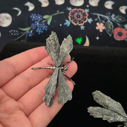 Black Tourmaline Dragonfly Sculpture