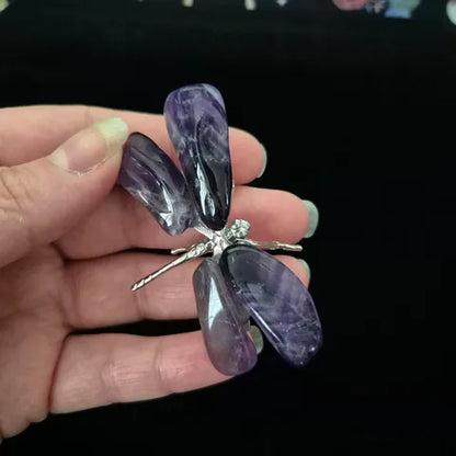 Dream Amethyst Dragonfly Sculpture