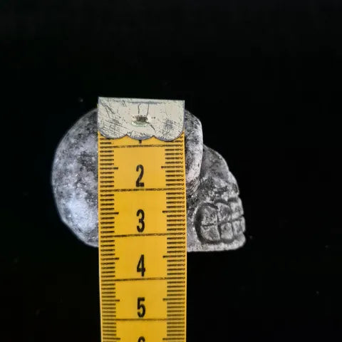 Larvikite Skull Carving