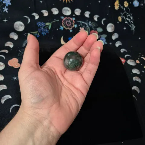 Moss Agate Mini Sphere