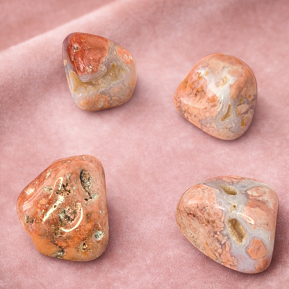 Sakura Agate Tumble Stones