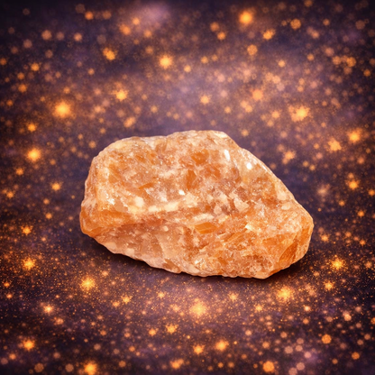 Raw Peach Feldspar Crystal Chunks