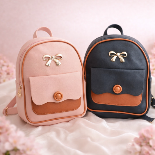 Mini backpack with front pocket