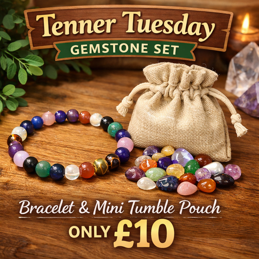 Tenner Tuesday Mystery Gemstone Bracelet & Mini Tumble Pouch