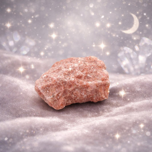 Raw Pink Feldspar Crystal Chunk