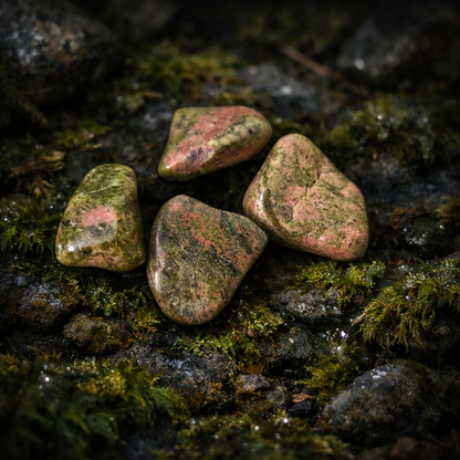 Unakite Tumble – Intuitively Chosen Single Stone (Approx. 2–3cm)