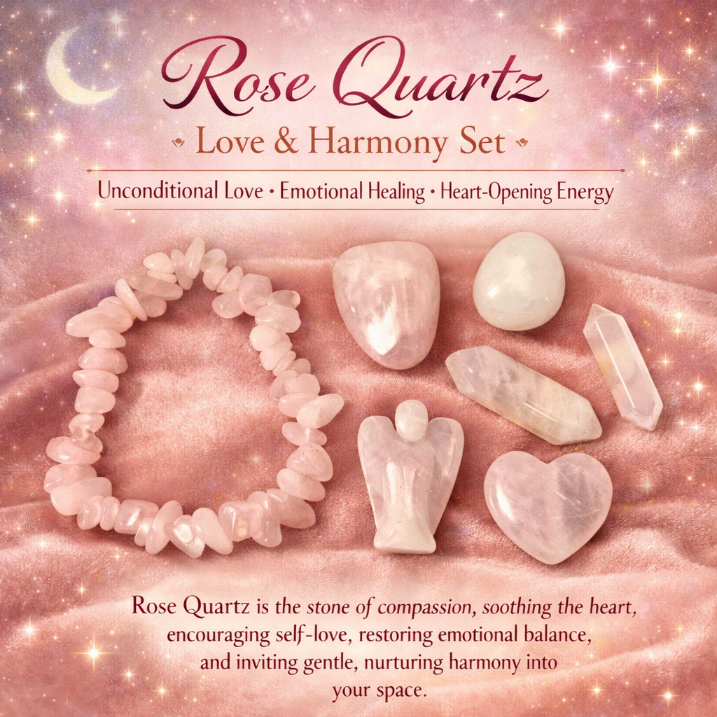 Rose Quartz Love &amp; Harmony Set