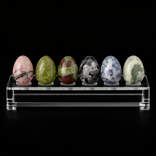 Polished Gemstone Egg – 2 cm Mini Carving