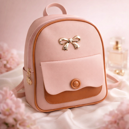 Mini backpack with front pocket