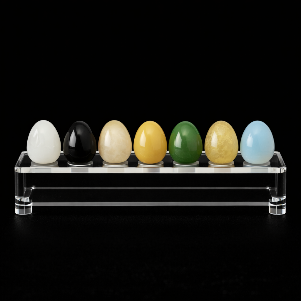 Polished Gemstone Egg – 2 cm Mini Carving