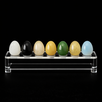 Polished Gemstone Egg – 2 cm Mini Carving