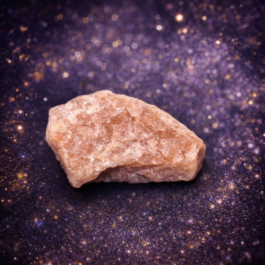 Raw Peach Feldspar Crystal Chunks