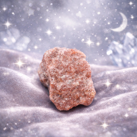 Raw Pink Feldspar Crystal Chunk