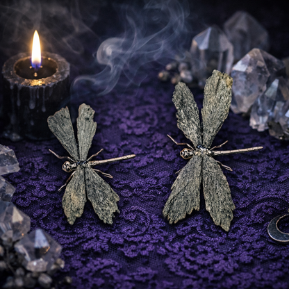 Black Tourmaline Dragonfly Sculpture