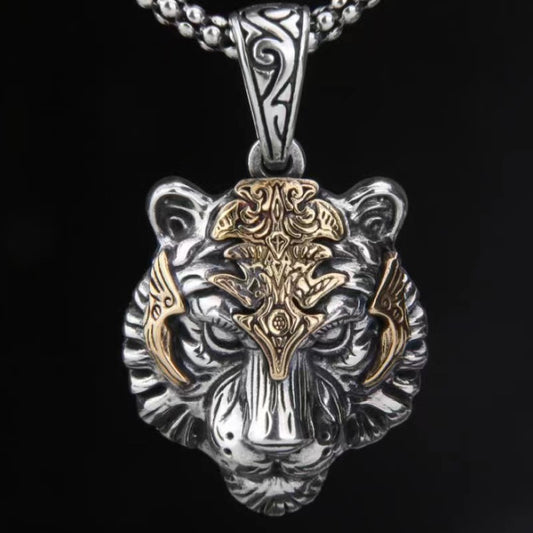 Tiger Head Pendant Necklace