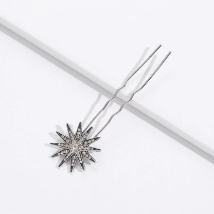 Celestial stars and moons hair pins clip set