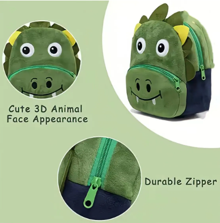 Dinosaur face mini back pack bag