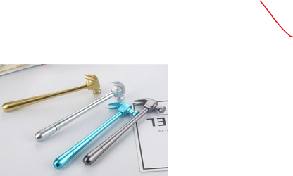 Novelty hammer pens pack of 4