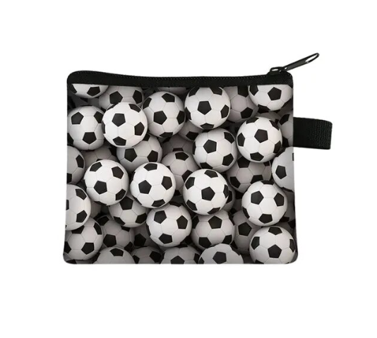 Coin wallet purse - tractor space football