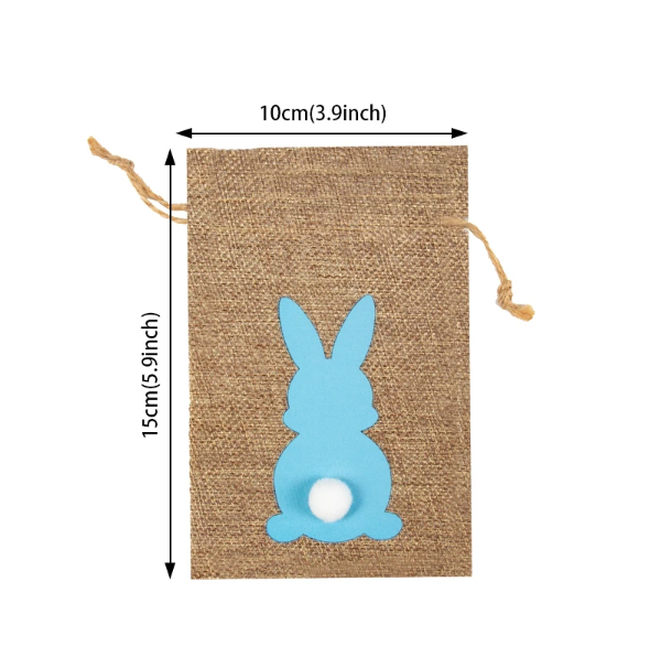 Pixie Rabbit Bag Easter Bunny Rabbit linen gift treat bag – Pixie Zo's Bits And Bows