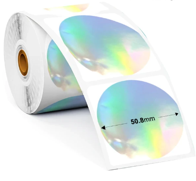 Round Happy Mail Thermal Printed Stickers For Parcels Packaging And Boxes...