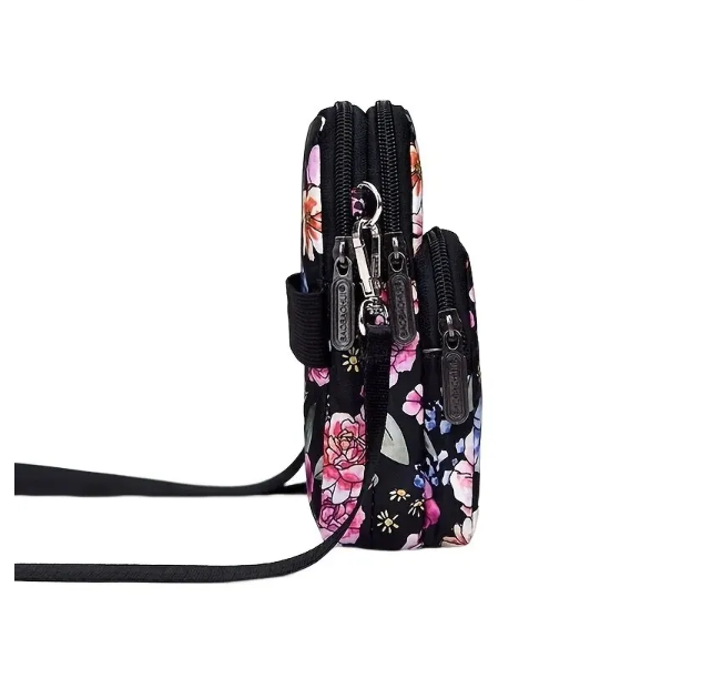 Floral Sports Phone Purse Casual Travel Outdoor Crossbody Arm Bag