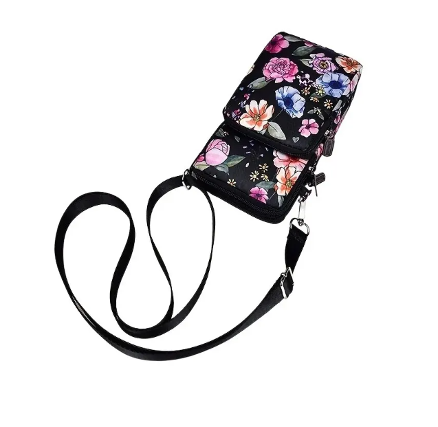 Floral Sports Phone Purse Casual Travel Outdoor Crossbody Arm Bag