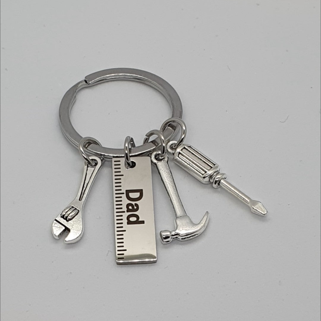 Dad Father's Day Tool Metal Keyring Birthday Gift